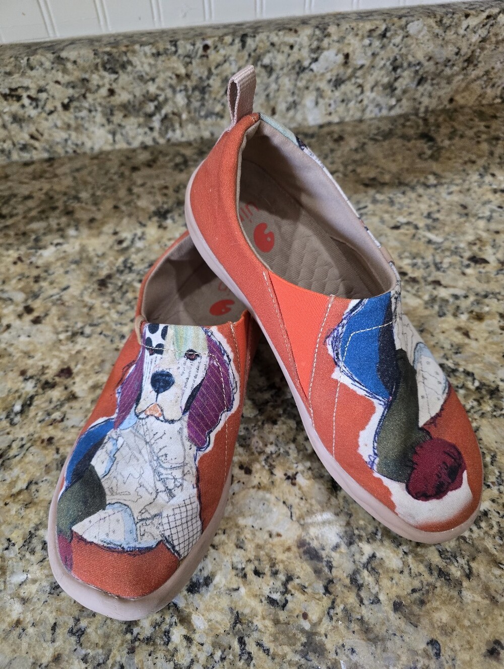 UIN Toledo Shoes Womens Size 7.5 Labrador Canvas Slip On Comfort Walking Casual